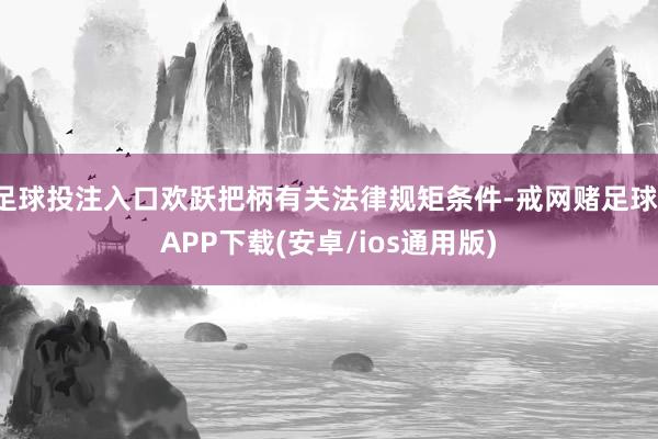 足球投注入口欢跃把柄有关法律规矩条件-戒网赌足球-APP下载(安卓/ios通用版)