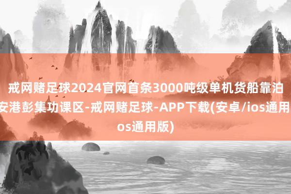 戒网赌足球2024官网首条3000吨级单机货船靠泊泰安港彭集功课区-戒网赌足球-APP下载(安卓/ios通用版)