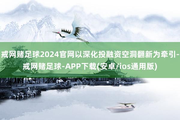 戒网赌足球2024官网以深化投融资空洞翻新为牵引-戒网赌足球-APP下载(安卓/ios通用版)