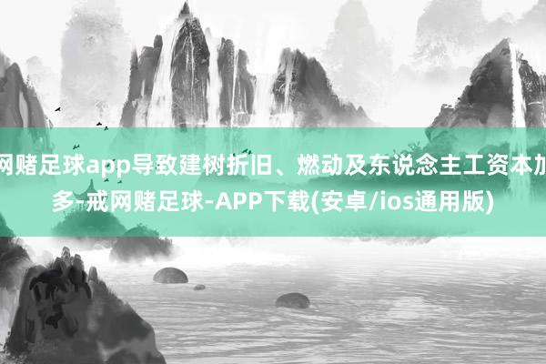 网赌足球app导致建树折旧、燃动及东说念主工资本加多-戒网赌足球-APP下载(安卓/ios通用版)
