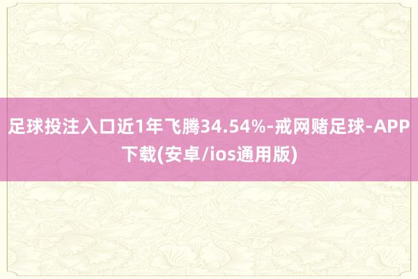 足球投注入口近1年飞腾34.54%-戒网赌足球-APP下载(安卓/ios通用版)