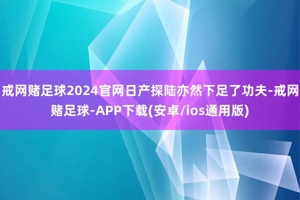 戒网赌足球2024官网日产探陆亦然下足了功夫-戒网赌足球-APP下载(安卓/ios通用版)