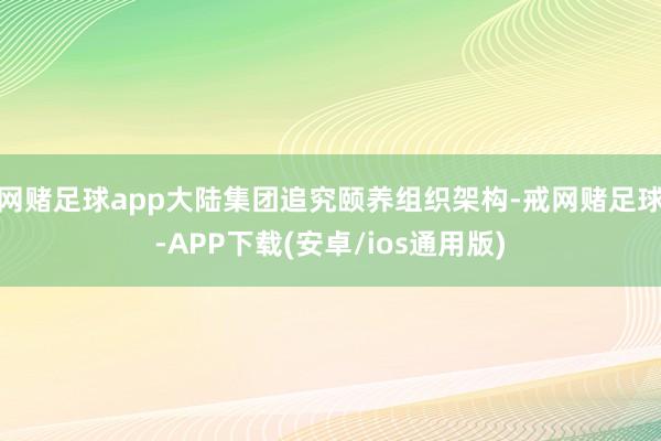网赌足球app大陆集团追究颐养组织架构-戒网赌足球-APP下载(安卓/ios通用版)