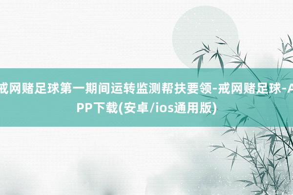 戒网赌足球第一期间运转监测帮扶要领-戒网赌足球-APP下载(安卓/ios通用版)
