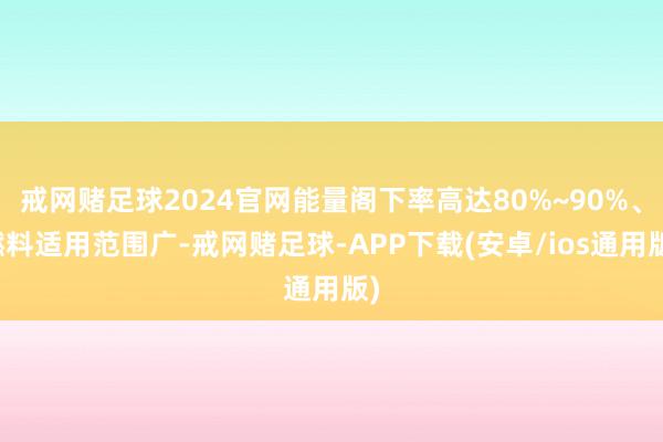 戒网赌足球2024官网能量阁下率高达80%~90%、燃料适用范围广-戒网赌足球-APP下载(安卓/ios通用版)