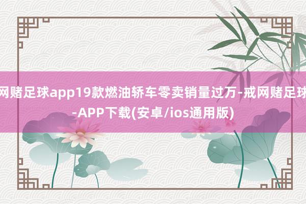 网赌足球app19款燃油轿车零卖销量过万-戒网赌足球-APP下载(安卓/ios通用版)