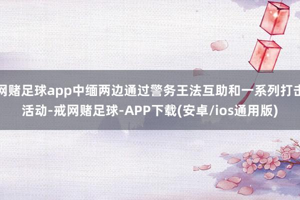 网赌足球app中缅两边通过警务王法互助和一系列打击活动-戒网赌足球-APP下载(安卓/ios通用版)