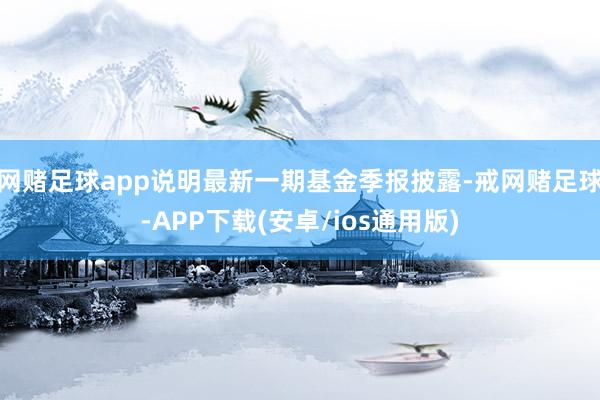 网赌足球app说明最新一期基金季报披露-戒网赌足球-APP下载(安卓/ios通用版)