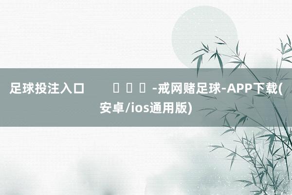 足球投注入口 -戒网赌足球-APP下载(安卓/ios通用版)