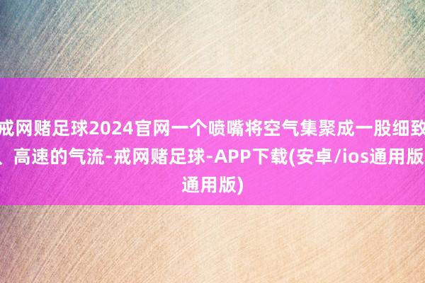 戒网赌足球2024官网一个喷嘴将空气集聚成一股细致、高速的气流-戒网赌足球-APP下载(安卓/ios通用版)