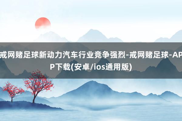戒网赌足球新动力汽车行业竞争强烈-戒网赌足球-APP下载(安卓/ios通用版)