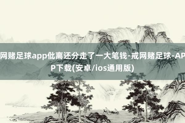网赌足球app仳离还分走了一大笔钱-戒网赌足球-APP下载(安卓/ios通用版)