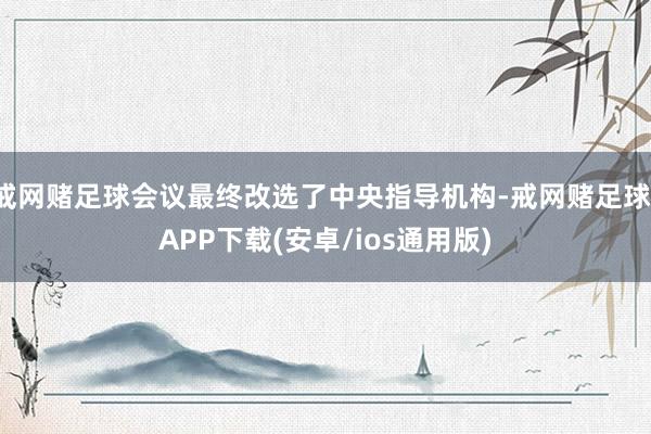 戒网赌足球会议最终改选了中央指导机构-戒网赌足球-APP下载(安卓/ios通用版)