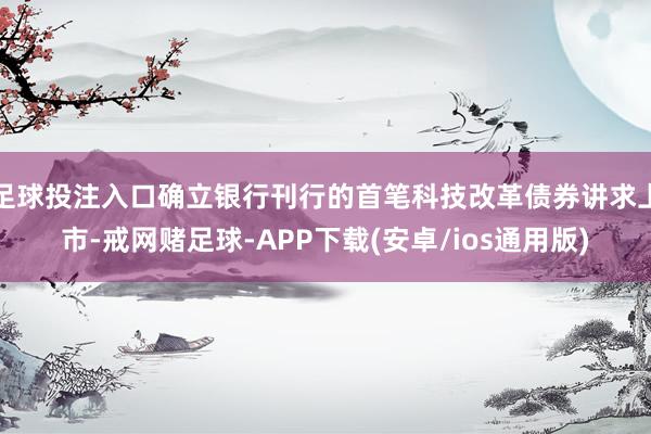 足球投注入口确立银行刊行的首笔科技改革债券讲求上市-戒网赌足球-APP下载(安卓/ios通用版)