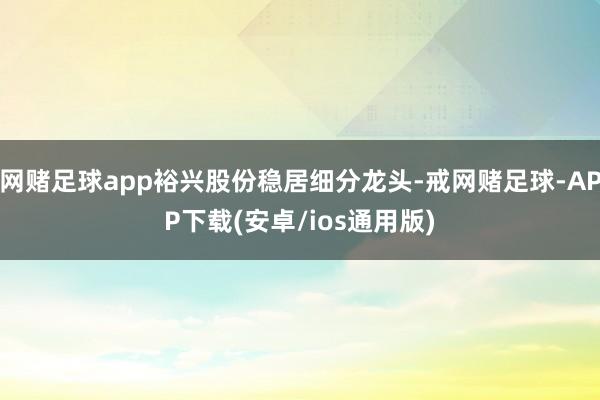 网赌足球app裕兴股份稳居细分龙头-戒网赌足球-APP下载(安卓/ios通用版)