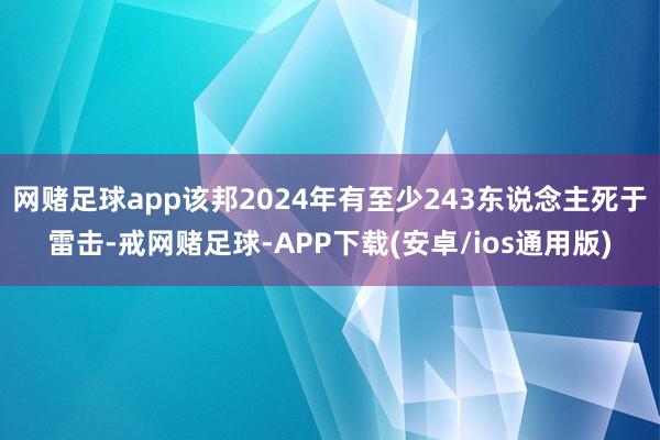网赌足球app该邦2024年有至少243东说念主死于雷击-戒网赌足球-APP下载(安卓/ios通用版)